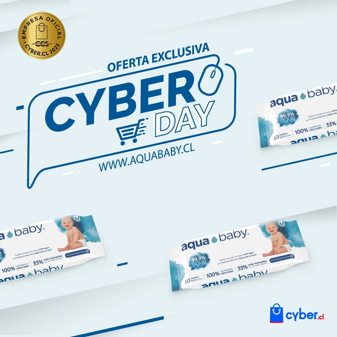 Aqua Baby estará presente en el CyberDay oficial 2023 ⚡ Aqua Baby