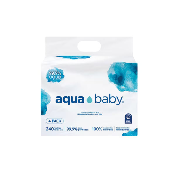 Toallitas Húmedas Aqua Baby 240 Unidades - 4 Pack