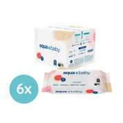 Aqua Baby Flushables 6 Bolsas de 50 Toallitas Húmedas