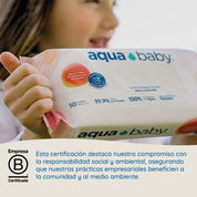 Aqua Baby Flushables 12 Bolsas de 50 Toallitas Húmedas