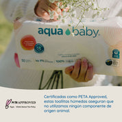 Aqua Baby Flushables 12 Bolsas de 50 Toallitas Húmedas